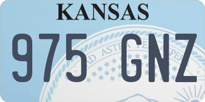 KS license plate 975GNZ