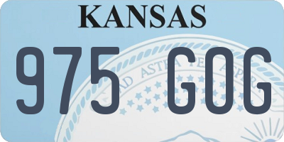 KS license plate 975GOG