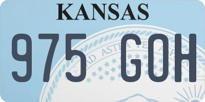 KS license plate 975GOH