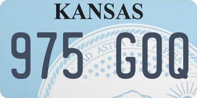 KS license plate 975GOQ
