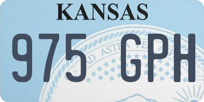 KS license plate 975GPH