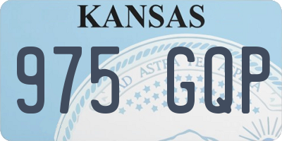 KS license plate 975GQP