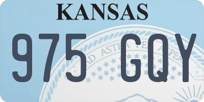KS license plate 975GQY
