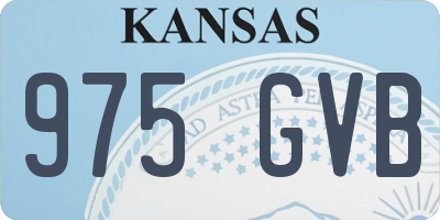 KS license plate 975GVB