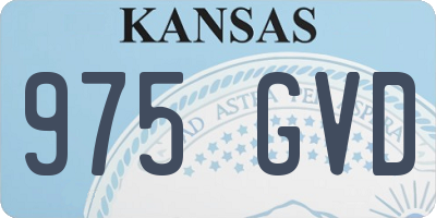 KS license plate 975GVD
