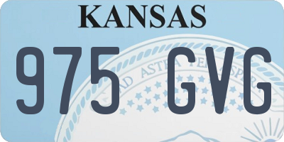 KS license plate 975GVG