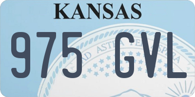KS license plate 975GVL