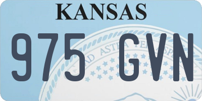 KS license plate 975GVN