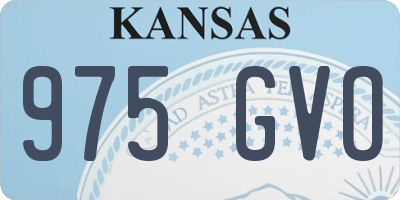KS license plate 975GVO
