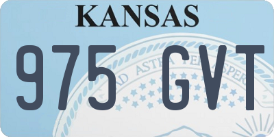 KS license plate 975GVT