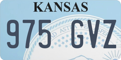 KS license plate 975GVZ