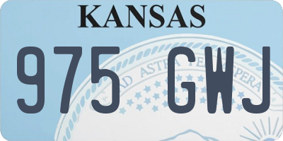 KS license plate 975GWJ