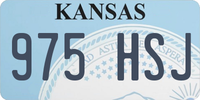 KS license plate 975HSJ