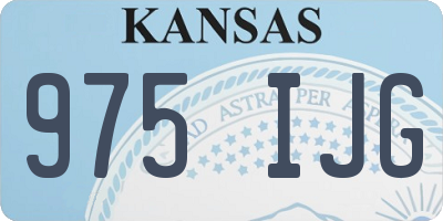 KS license plate 975IJG