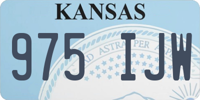 KS license plate 975IJW