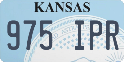 KS license plate 975IPR