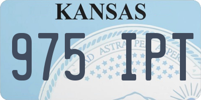 KS license plate 975IPT