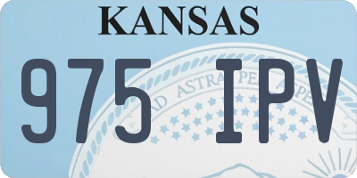 KS license plate 975IPV