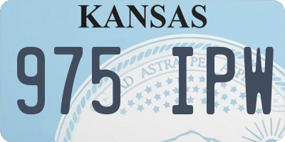 KS license plate 975IPW