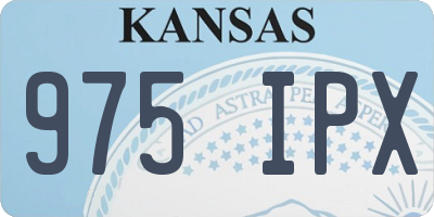 KS license plate 975IPX