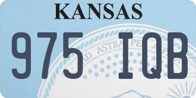 KS license plate 975IQB