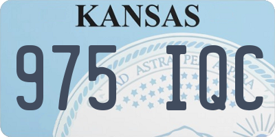 KS license plate 975IQC