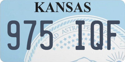 KS license plate 975IQF
