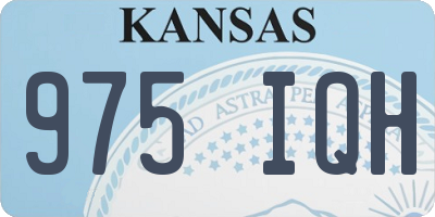 KS license plate 975IQH