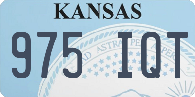 KS license plate 975IQT