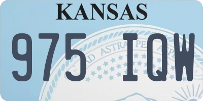 KS license plate 975IQW