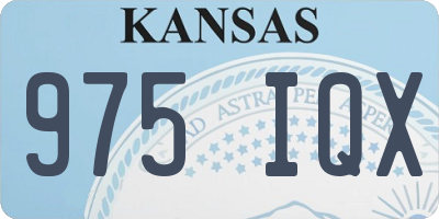 KS license plate 975IQX