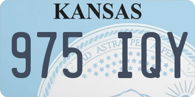 KS license plate 975IQY