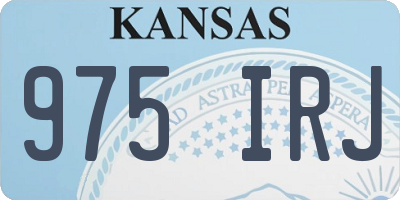 KS license plate 975IRJ