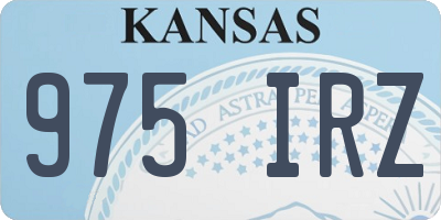 KS license plate 975IRZ