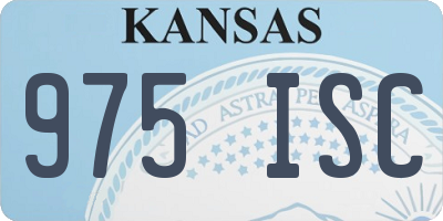 KS license plate 975ISC