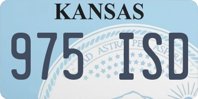 KS license plate 975ISD