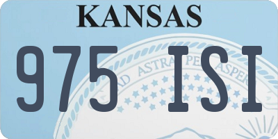 KS license plate 975ISI