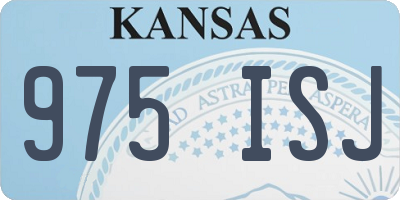 KS license plate 975ISJ