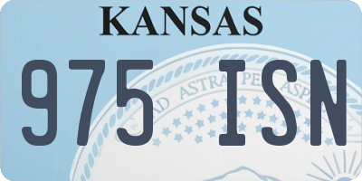 KS license plate 975ISN