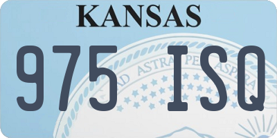 KS license plate 975ISQ