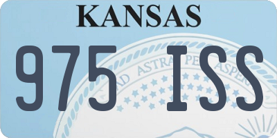 KS license plate 975ISS