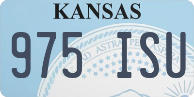 KS license plate 975ISU