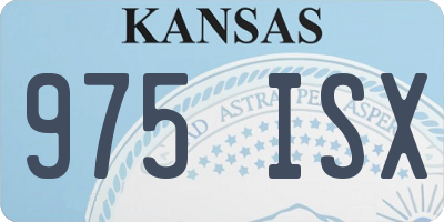 KS license plate 975ISX