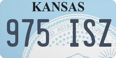 KS license plate 975ISZ