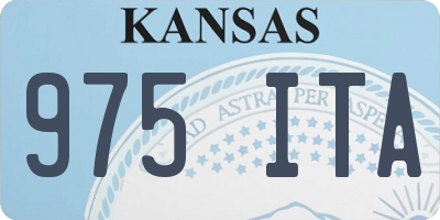 KS license plate 975ITA