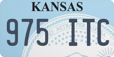 KS license plate 975ITC