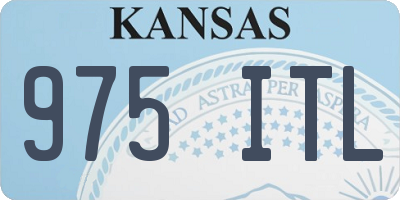KS license plate 975ITL