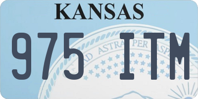 KS license plate 975ITM