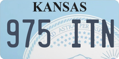 KS license plate 975ITN