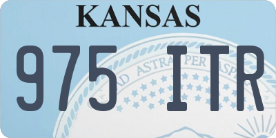 KS license plate 975ITR